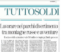 Stagione 2015 e parchi divertimento, una mia intervista su La Stampa